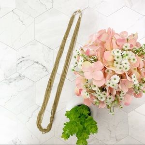 Zara Gold Layered Chain Knotted Necklace